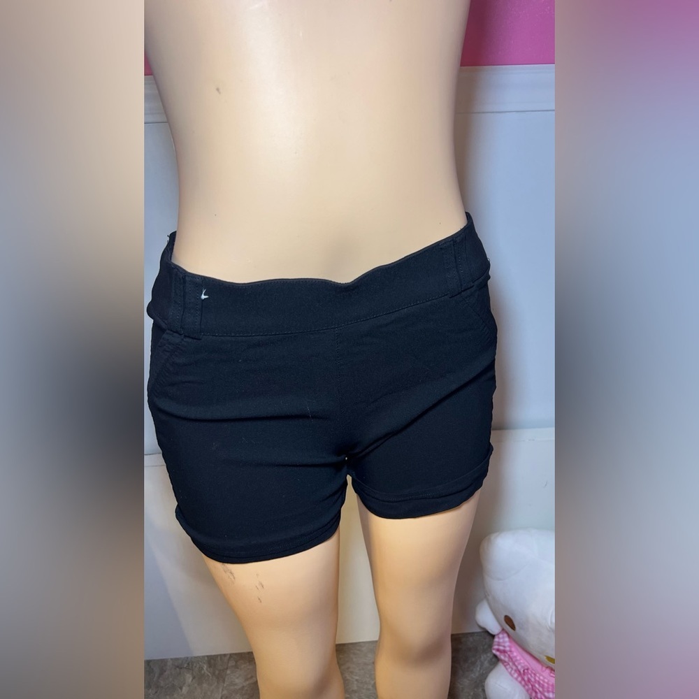Black High-Waisted Shorts